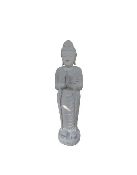 Product image 7 of the product “Standing Buddha made of Riverstone, position Namaskara , H. 119cm. ”